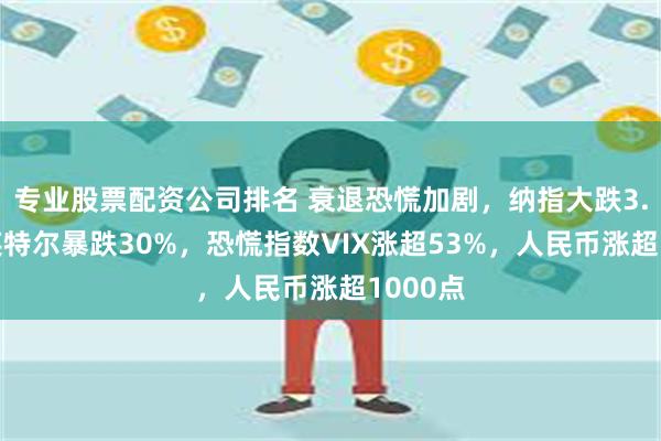 专业股票配资公司排名 衰退恐慌加剧，纳指大跌3.5%，英特尔暴跌30%，恐慌指数VIX涨超53%，人民币涨超1000点